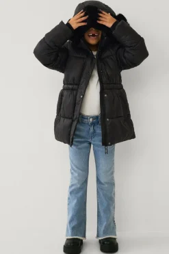 Ellos Overtøj>Collection Vandafvisende pufferjakke Sort