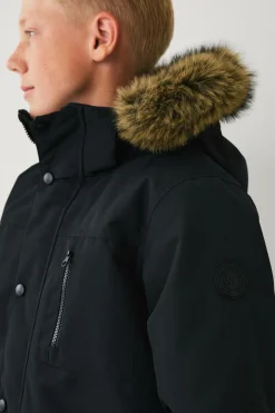 Ellos Collection Vandafvisende polstret parka Sort Online