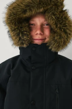 Ellos Collection Vandafvisende polstret parka Sort Online