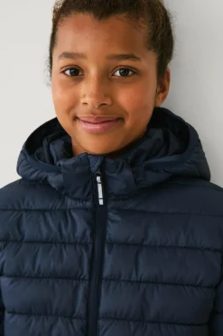 Ellos Collection Vandafvisende letvægtsjakke Marinblå Discount