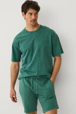 Ellos Shorts>Collection Vaskede sweatshorts Grøn