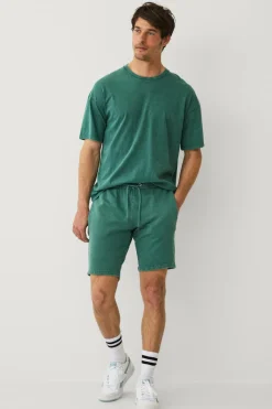 Ellos Shorts>Collection Vaskede sweatshorts Grøn