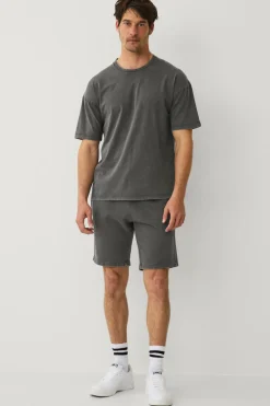 Ellos Shorts>Collection Vaskede sweatshorts Mørkegrå