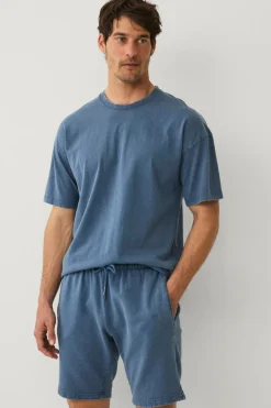 Ellos Shorts>Collection Vaskede sweatshorts Gråblå