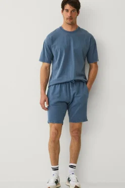 Ellos Shorts>Collection Vaskede sweatshorts Gråblå