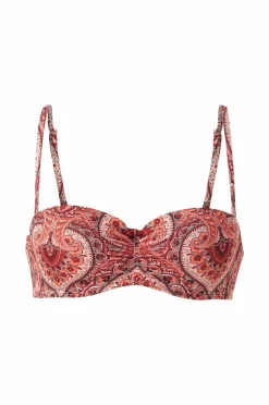 Ellos Collection Vatteret Balconette Bikini-BH med bøjle Paisleymønster Sale