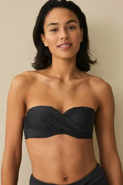 Ellos Collection Vatteret Balconette Bikini-BH med bøjle Sort New