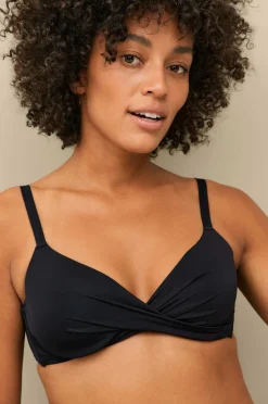 Ellos Collection Vatteret bikini-bh med bøjle Sort Sale