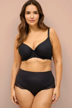 Ellos Collection Vatteret T-shirt-bøjle-bh Sort Sale