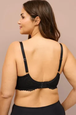 Ellos Collection Vatteret T-shirt-bøjle-bh Sort Sale