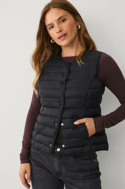 Ellos Jakker & Frakker>Collection Vatteret vest Sort