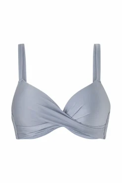 Ellos Collection Vatteret bikini-bh med bøjle Blå Discount