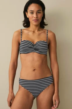 Ellos Bikinier & Bikinidele>Collection Vatteret Balconette Bikini-BH med bøjle Sort/hvidstribet