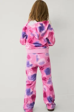 Ellos Collection Veloursæt rosa/lilla batikmønstret Discount