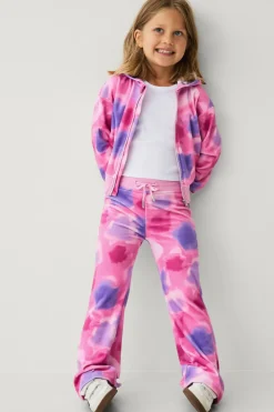 Ellos Collection Veloursæt rosa/lilla batikmønstret Discount