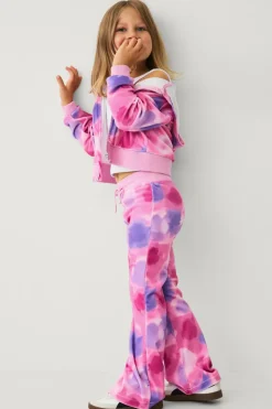 Ellos Collection Veloursæt rosa/lilla batikmønstret Discount