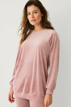 Ellos Loungewear & Homewear>Collection Veloursweater Lyserød