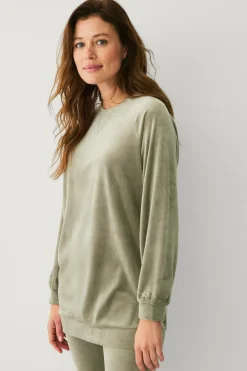 Ellos Collection Veloursweater Grøn