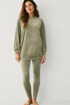 Ellos Collection Veloursweater Grøn