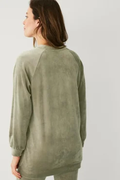 Ellos Collection Veloursweater Grøn