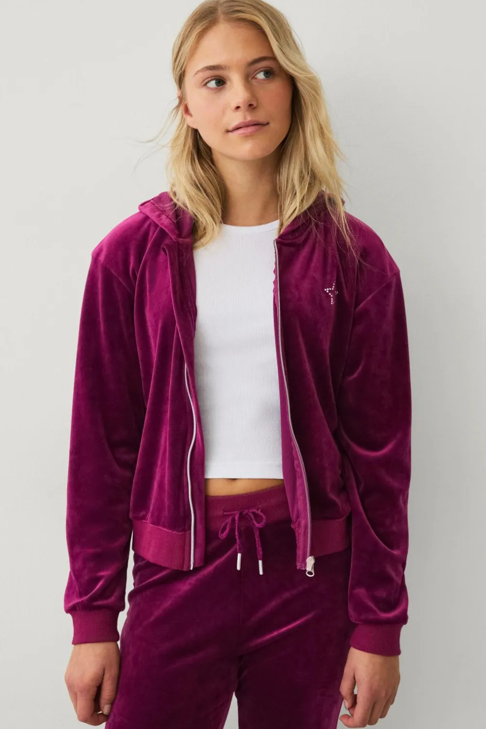 Ellos Sæt Til Børn>Collection Veloursæt vinrød