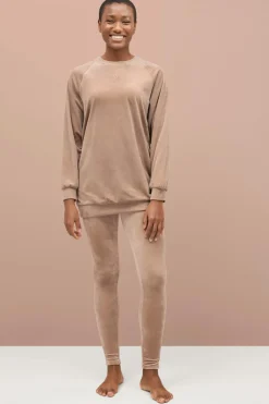 Ellos Collection Veloursweater Beige New