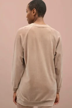 Ellos Collection Veloursweater Beige New