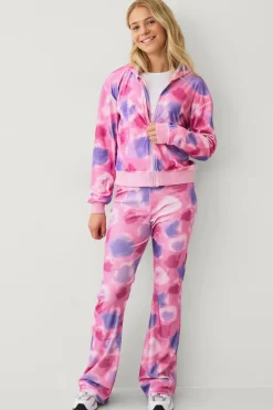 Ellos Collection Veloursæt Lyserød/lilla batikmønstret Sale