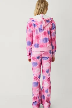 Ellos Collection Veloursæt Lyserød/lilla batikmønstret Sale