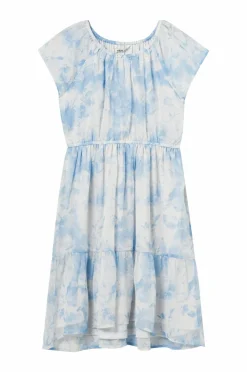 Ellos Collection Volant-kjole Agnes Blåmønstret Sale