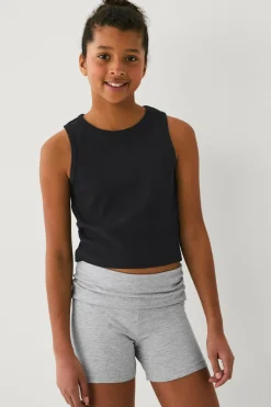 Ellos Collection Yoga-shorts Grå melange Outlet