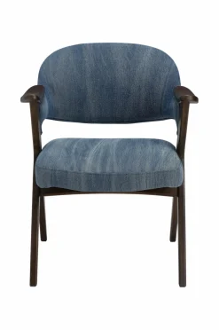 Ellos Stole & Skamler>Home Armstol Sanna Denim blå