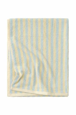 Ellos Home Badehåndklæde Stripe 70x140cm Lyseblå Online