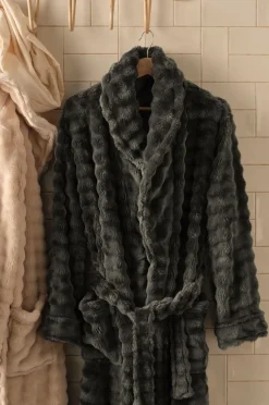 Ellos Badeværelsestekstiler>Home Badekåbe Karin Grå