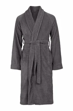 Ellos Badetøj|Badeværelsestekstiler>Home Badekåbe til voksne Mørkegrå