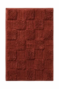 Ellos Badeværelsesmåtter>Home Bademåtte Saga Check Rustrød