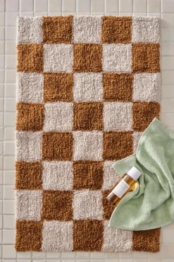 Ellos Badeværelsesmåtter>Home Bademåtte Hilda Creme rostorange