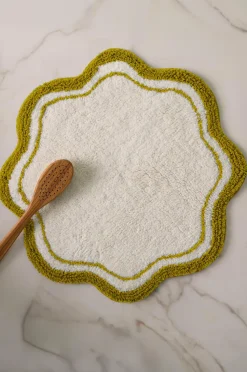 Ellos Home Bademåtte Louie Gulgrøn