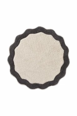 Ellos Badeværelsesmåtter>Home Bademåtte Scallop Round Mørkegrå