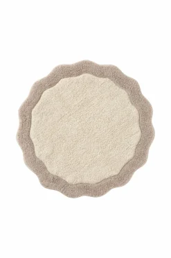Ellos Home Bademåtte Scallop Round Beige