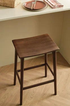 Ellos Home Barstol Baderia Brun laseret New