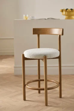 Ellos Stole & Skamler>Home Barstol Merianda Sædehøjde 66 cm Honningbrun