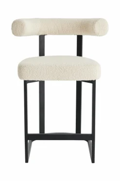 Ellos Stole & Skamler>Home Barstol Parie Sædehøjde 66 cm Cremehvid/sort