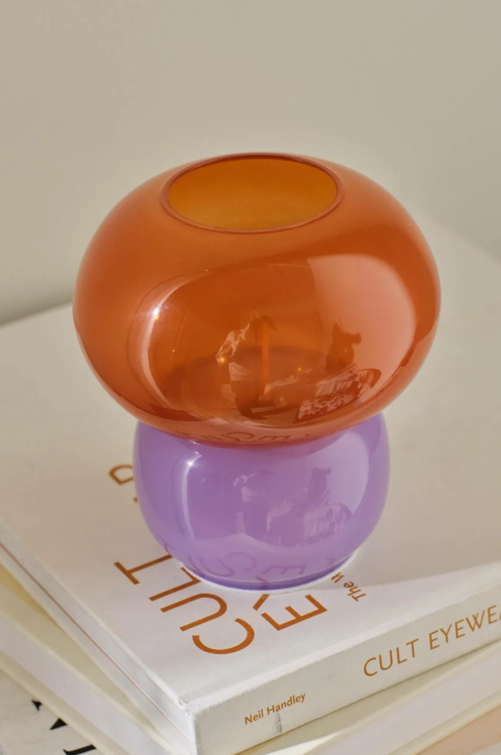 Ellos Home Batteridrevet bordlampe Berry Brun/lilla Sale