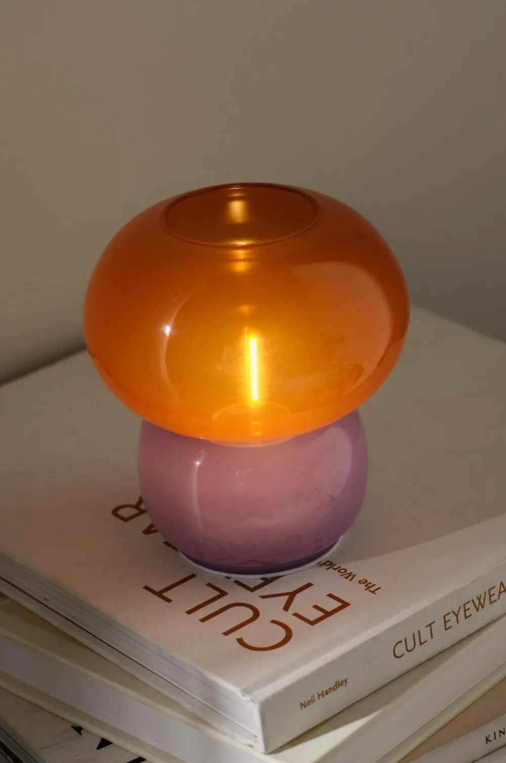 Ellos Home Batteridrevet bordlampe Berry Brun/lilla Sale