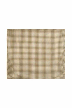 Ellos Home Betræk til hovedgærde Sonneli Check i bomuld Bronzegrøn New