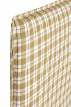 Ellos Home Betræk til hovedgærde Sonneli Check i bomuld Bronzegrøn New
