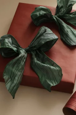 Ellos Gavepapir & Tilbehør>Home Bånd Crushente Bow 2-pak Grøn