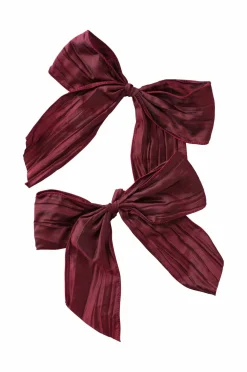 Ellos Home Bånd Crushente Bow 2-pak Bourgogne Outlet