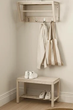 Ellos Home Bænk / skohylde Stripe Mat sand mat sand New